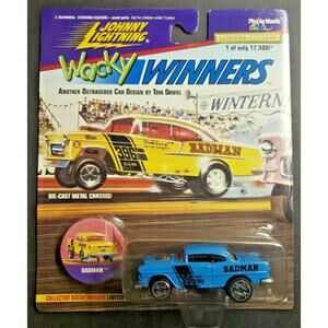 1996 Johnny Lightning Wacky Winners Badman Series 2 LT Blue HW6